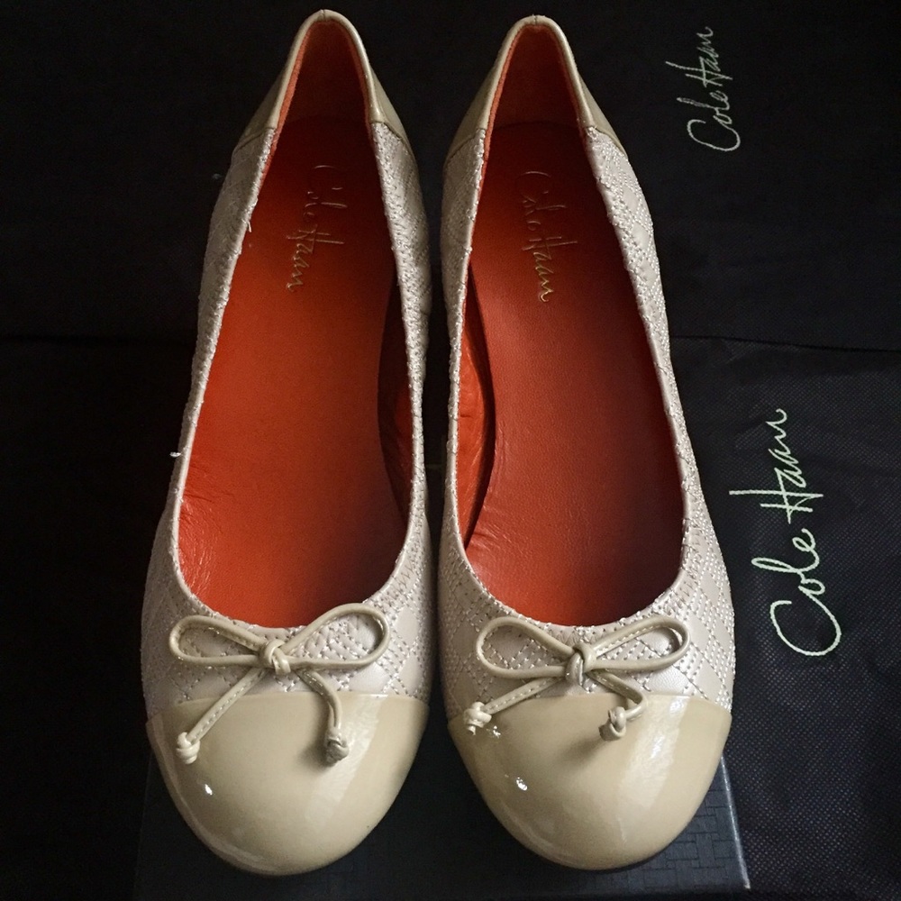 Cole Haan Air Tali Quilted Wedge, Nougat